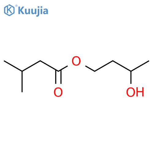 Butanoic acid, 3-methyl-, 3-hydroxybutyl ester structure
