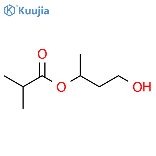 Propanoic acid, 2-methyl-, 3-hydroxy-1-methylpropyl ester structure