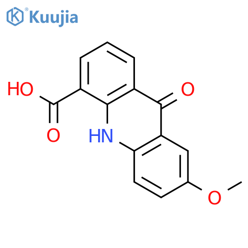 4-Acridinecarboxylic acid, 9,10-dihydro-7-methoxy-9-oxo- structure