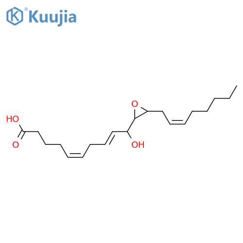 11,12-Epoxy-10-hydroxy-5,8,14-eicosatrienoic acid; (5Z,8Z,10R,11S,12S,14Z)-form structure