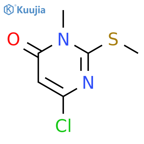 6-chloro-3-methyl-2-(methylthio)pyrimidin-4(3H)-one structure