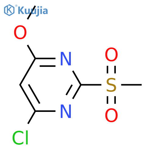 4-Chloro-6-methoxy-2-(methylsulfonyl)pyrimidine structure
