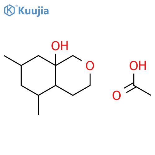 1H-2-Benzopyran-8a(3H)-ol, hexahydro-5,7-dimethyl-, acetate structure