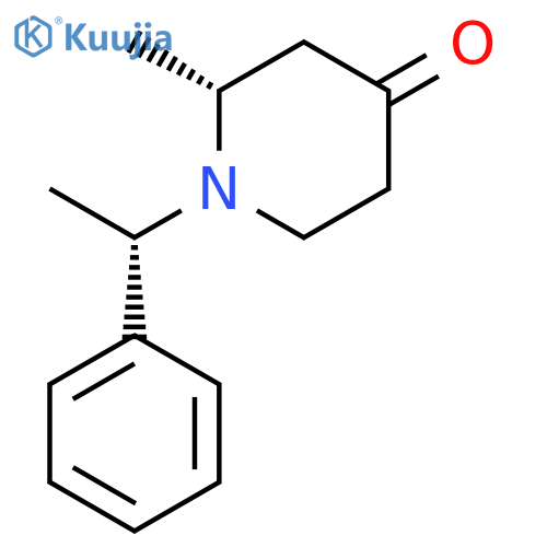 (2R)-2-methyl-1-[(1S)-1-phenylethyl]piperidin-4-one structure