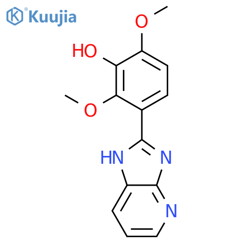 Phenol, 3-(1H-imidazo[4,5-b]pyridin-2-yl)-2,6-dimethoxy- structure