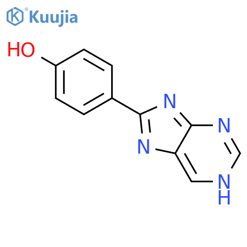 Phenol, 4-(1H-purin-8-yl)- structure