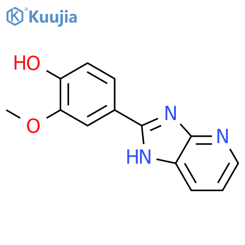 Phenol, 4-(1H-imidazo[4,5-b]pyridin-2-yl)-2-methoxy- structure