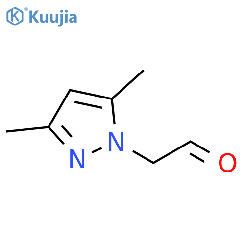 2-(3,5-dimethyl-1H-pyrazol-1-yl)acetaldehyde structure