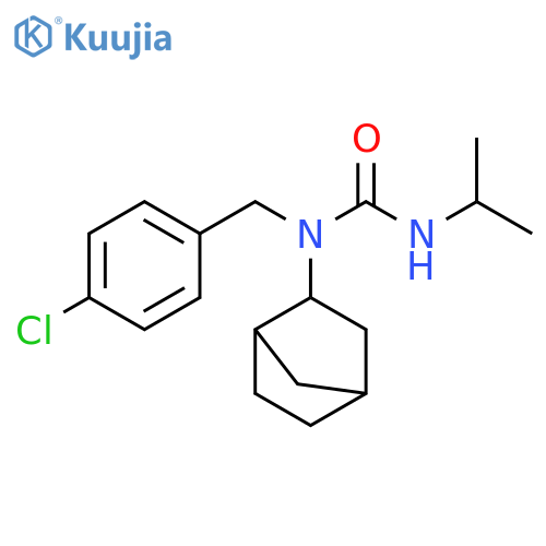 Urea, N-bicyclo[2.2.1]hept-2-yl-N-[(4-chlorophenyl)methyl]-N'-(1-methylethyl)- structure