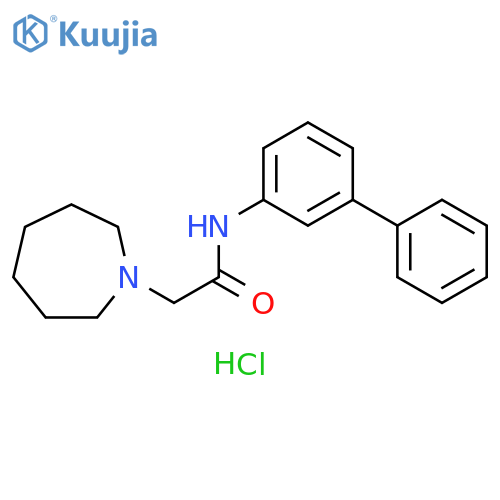 1H-Azepine-1-acetamide, N-[1,1'-biphenyl]-3-ylhexahydro-,monohydrochloride structure