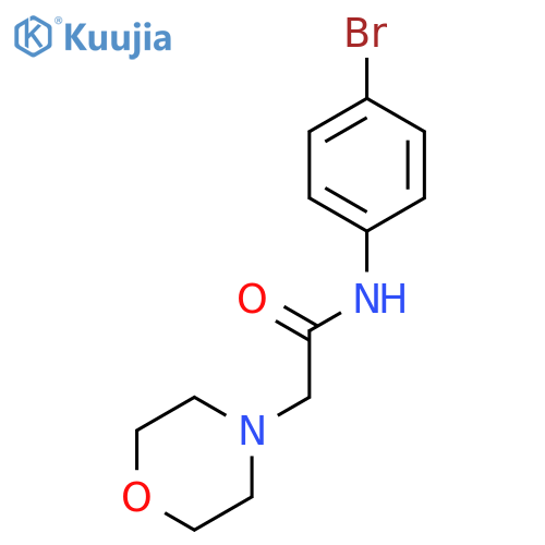 N-(4-bromophenyl)-2-(morpholin-4-yl)acetamide structure
