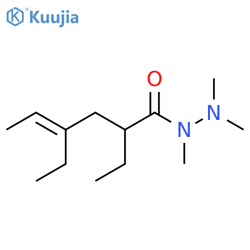 4-Hexenoic acid, 2,4-diethyl-, trimethylhydrazide, (E)- structure