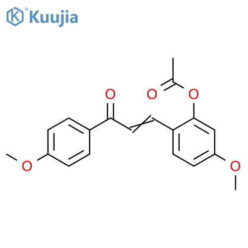 2-Propen-1-one, 3-[2-(acetyloxy)-4-methoxyphenyl]-1-(4-methoxyphenyl)- structure