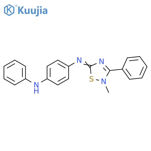 1,4-Benzenediamine, N1-(2-methyl-3-phenyl-1,2,4-thiadiazol-5(2H)-ylidene)-N4-phenyl- structure