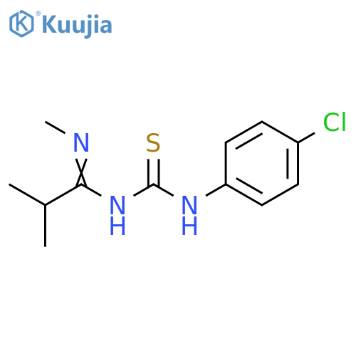Propanimidamide,N-[[(4-chlorophenyl)amino]thioxomethyl]-N',2-dimethyl- structure
