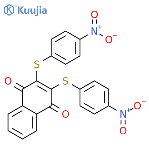 1,4-Naphthalenedione, 2,3-bis[(4-nitrophenyl)thio]- structure