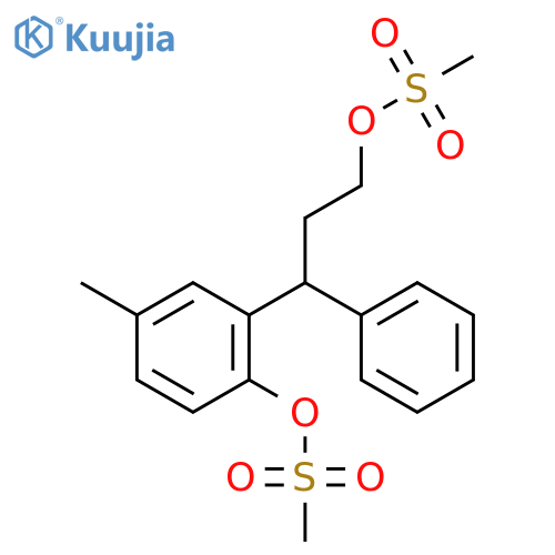 5-Methyl-2-(methylsulfonyl)oxy-γ-phenylbenzenepropanol 1-Methanesulfonate structure