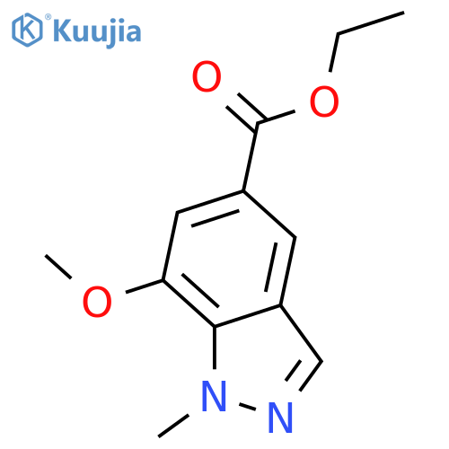 Ethyl 7-methoxy-1-methyl-1H-indazole-5-carboxylate structure