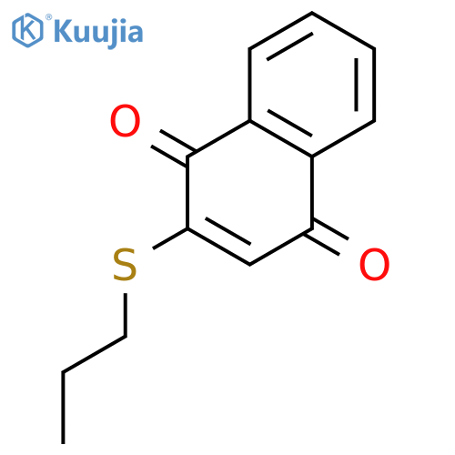 1,4-Naphthalenedione, 2-(propylthio)- structure