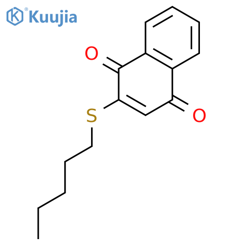 1,4-Naphthalenedione, 2-(pentylthio)- structure