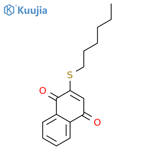 1,4-Naphthalenedione, 2-(hexylthio)- structure