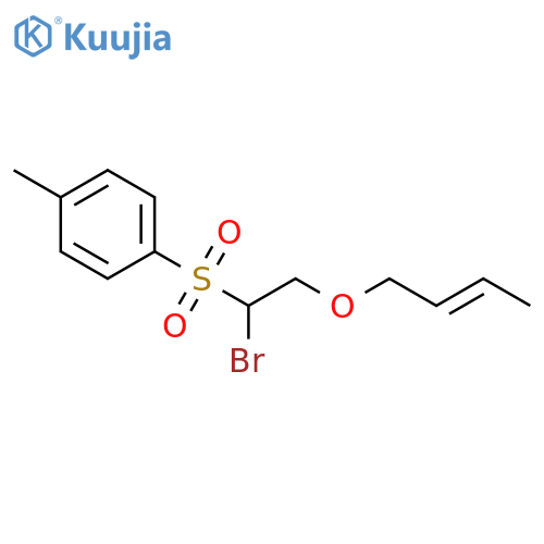Benzene, 1-[[1-bromo-2-(2-butenyloxy)ethyl]sulfonyl]-4-methyl- structure
