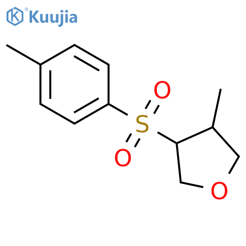 Furan, tetrahydro-3-methyl-4-[(4-methylphenyl)sulfonyl]-, trans- structure