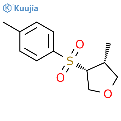 Furan, tetrahydro-3-methyl-4-[(4-methylphenyl)sulfonyl]-, cis- structure