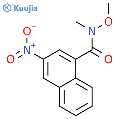 1-Naphthalenecarboxamide, N-methoxy-N-methyl-3-nitro- structure
