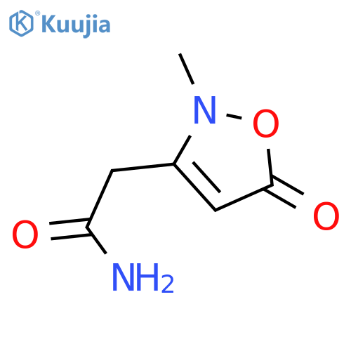 3-ISOXAZOLEACETAMIDE, 2,5-DIHYDRO-2-METHYL-5-OXO- structure