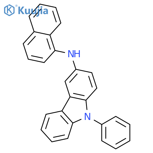 9H-Carbazol-3-amine, N-1-naphthalenyl-9-phenyl- structure