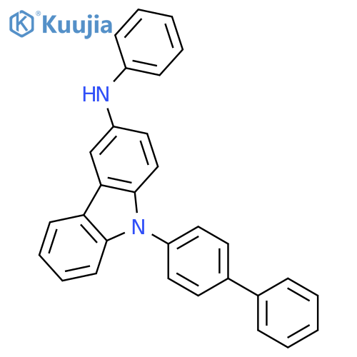 9H-Carbazol-3-amine, 9-[1,1'-biphenyl]-4-yl-N-phenyl- structure