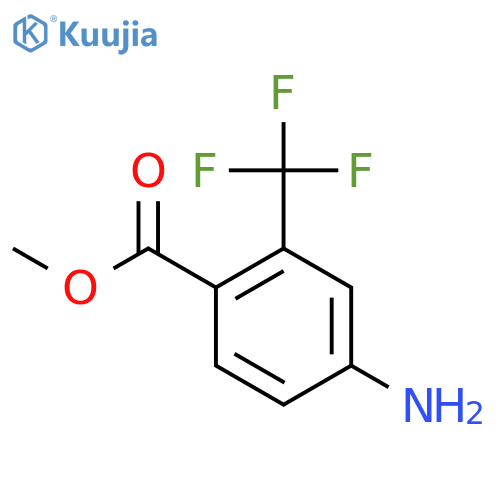 Methyl 4-amino-2-(trifluoromethyl)benzoate structure