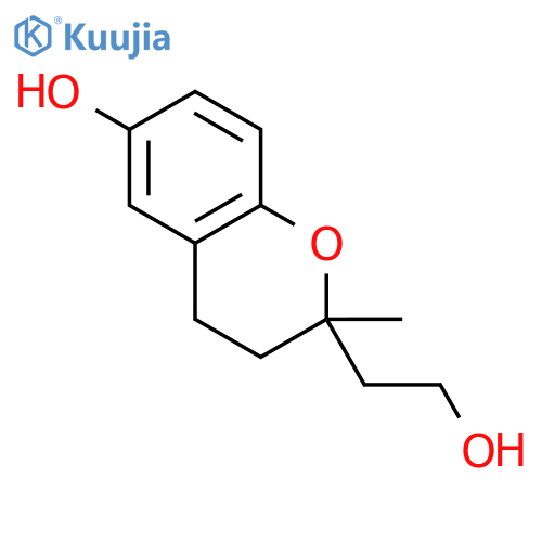 2H-1-Benzopyran-2-ethanol, 3,4-dihydro-6-hydroxy-2-methyl- structure