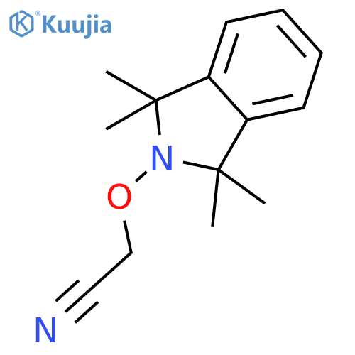 Acetonitrile, [(1,3-dihydro-1,1,3,3-tetramethyl-2H-isoindol-2-yl)oxy]- structure