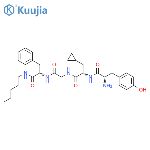 L-Phenylalaninamide, L-tyrosyl-3-cyclopropyl-L-alanylglycyl-N-pentyl- structure