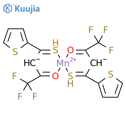 Manganese, bis[1,1,1-trifluoro-4-(2-thienyl)-4-thioxo-2-butanonato]- structure