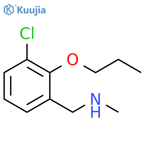 (3-Chloro-2-propoxy-benzyl)-methyl-amine structure
