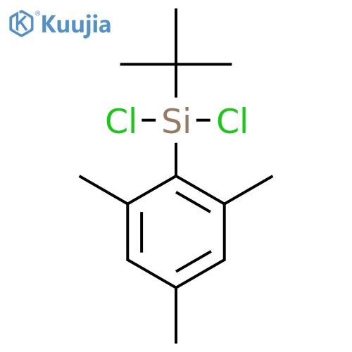 Silane, dichloro(1,1-dimethylethyl)(2,4,6-trimethylphenyl)- structure
