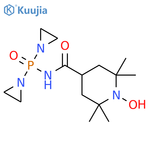 4-Piperidinecarboxamide,N-[bis(1-aziridinyl)phosphinyl]-1-hydroxy-2,2,6,6-tetramethyl- structure