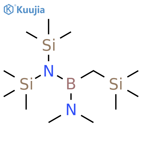 Boranediamine, N,N-dimethyl-N',N'-bis(trimethylsilyl)-1-[(trimethylsilyl)methyl]- (9CI) structure