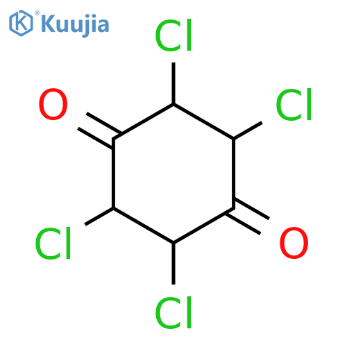 1,4-Cyclohexanedione, 2,3,5,6-tetrachloro- structure