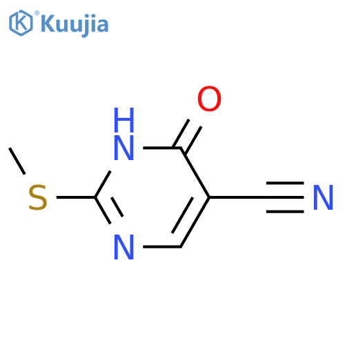 5-Cyano-4-hydroxy-2-(methylthio)pyrimidine structure