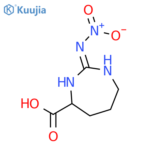 1H-1,3-Diazepine-4-carboxylicacid, hexahydro-2-(nitroimino)-, (2Z,4S)- structure