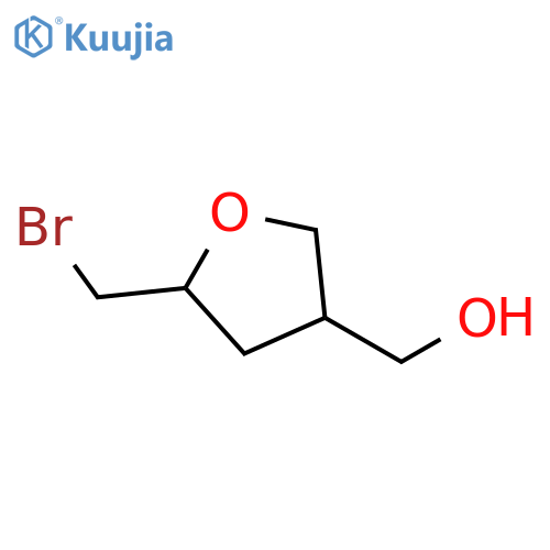 5-(bromomethyl)oxolan-3-ylmethanol structure