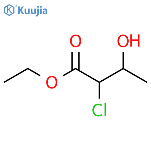 BUTANOIC ACID, 2-CHLORO-3-HYDROXY-, ETHYL ESTER structure