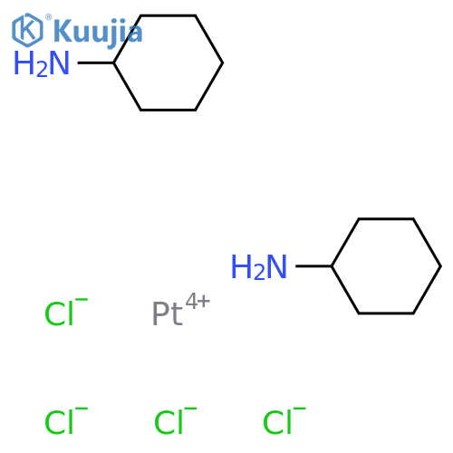 Platinum,tetrachlorobis(cyclohexanamine)-, (OC-6-11)- structure