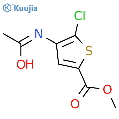 2-Thiophenecarboxylic acid, 4-(acetylamino)-5-chloro-, methyl ester structure