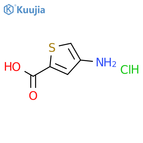 4-Aminothiophene-2-carboxylic acid hydrochloride structure