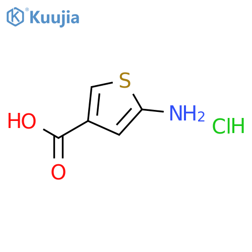 5-aminothiophene-3-carboxylic acid hydrochloride structure